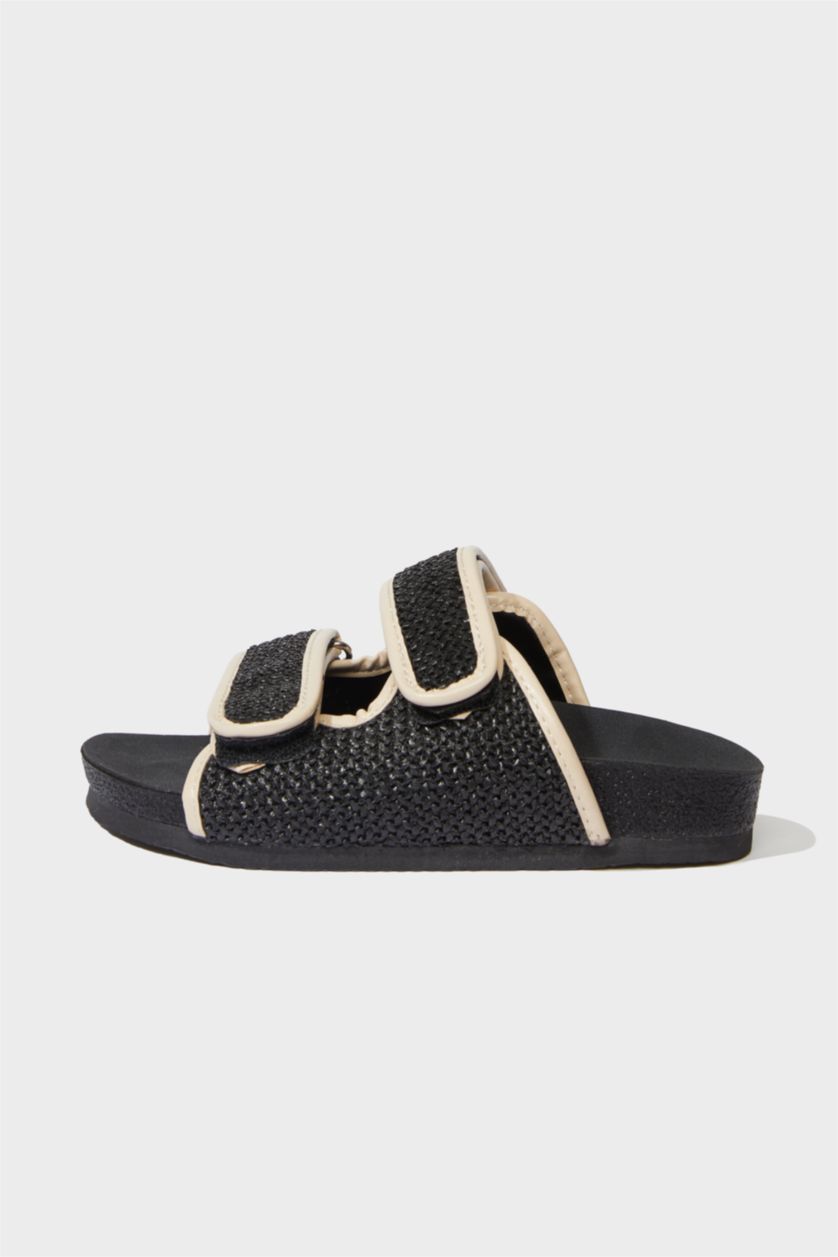 Kız Çocuk - Genç Kız Siyah Kız Çocuk Düz Taban Terlik