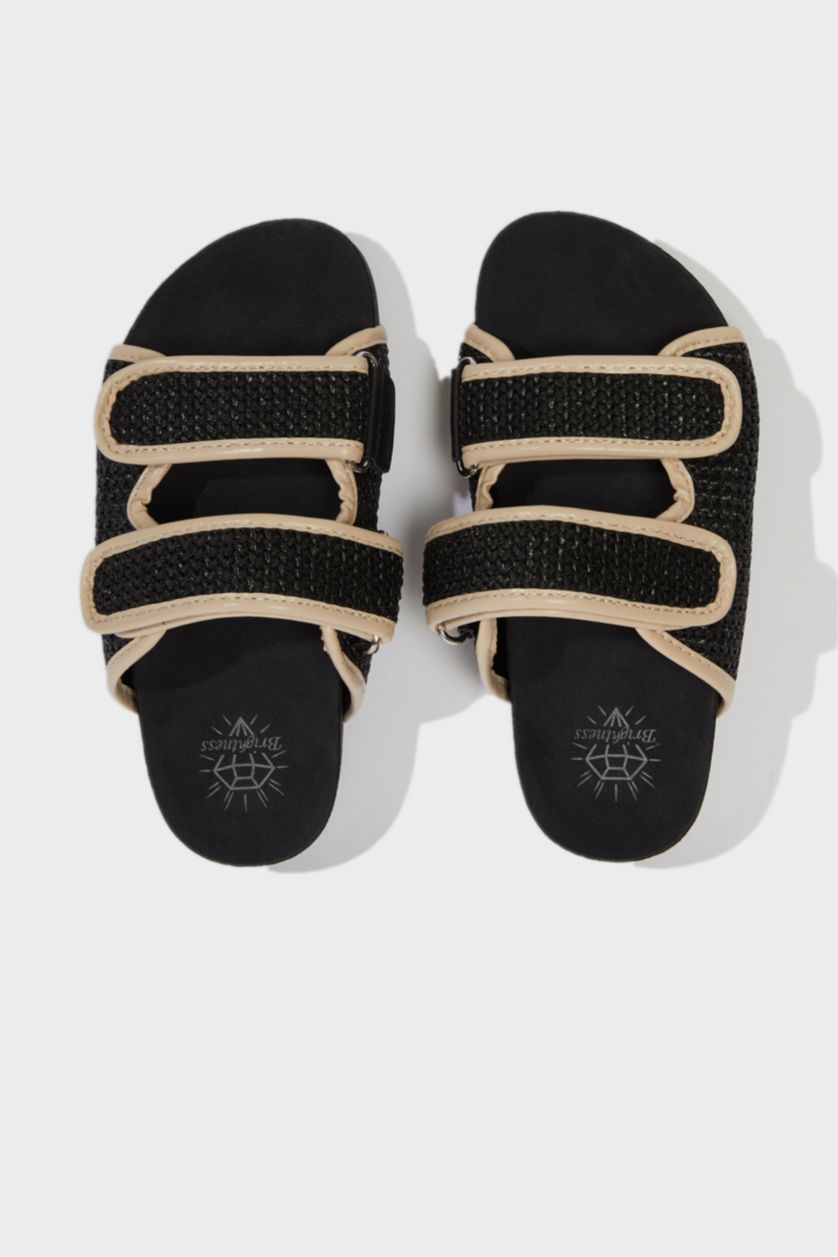 Kız Çocuk - Genç Kız Siyah Kız Çocuk Düz Taban Terlik