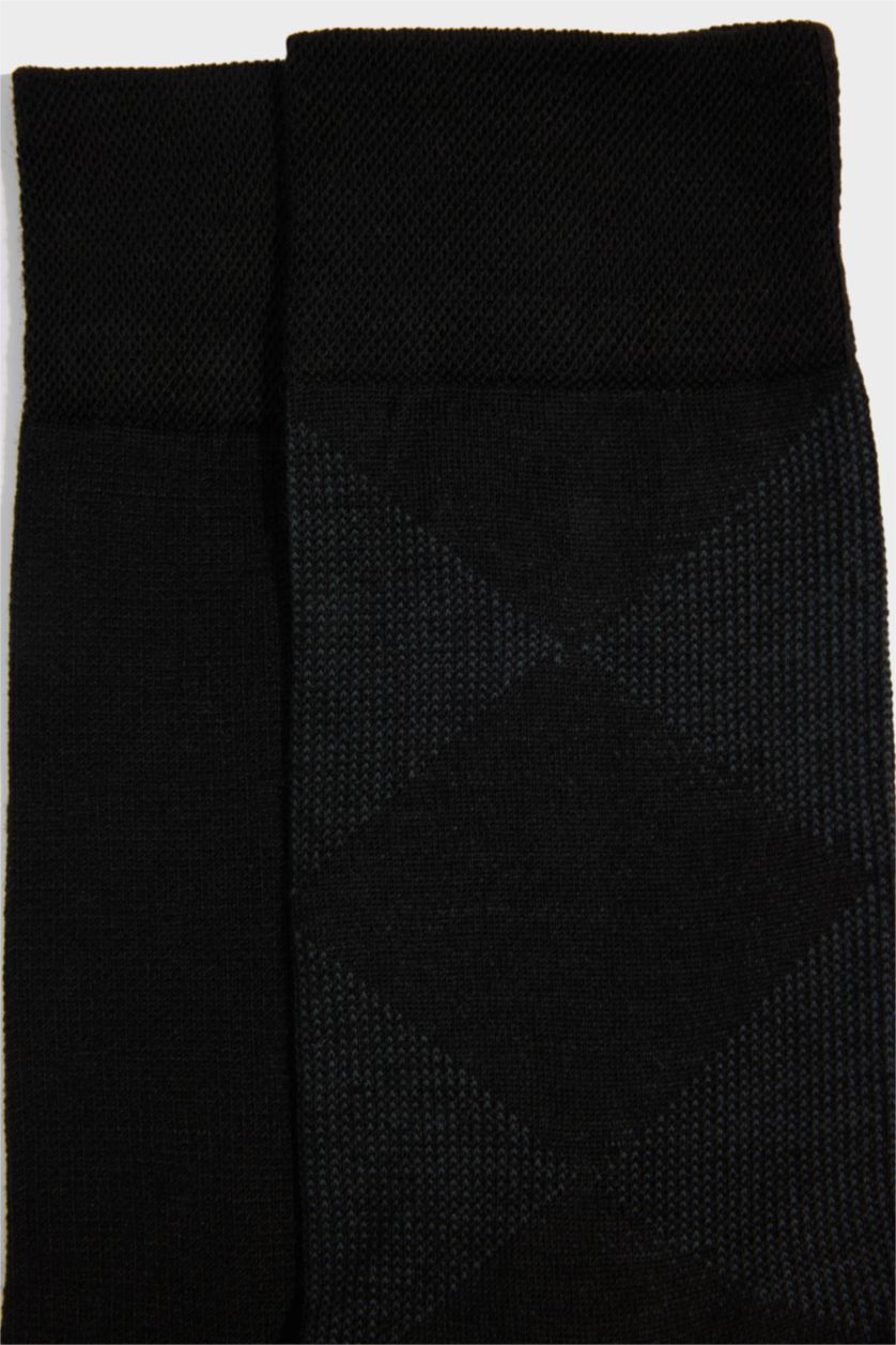 Erkek Siyah 2'li Uzun Çorap