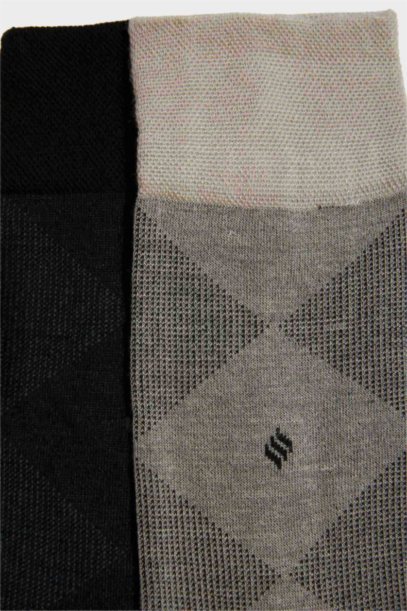Erkek Karma Erkek Dikişsiz 2'li Tensel Isı Düzenleyicili Premium Uzun Çorap