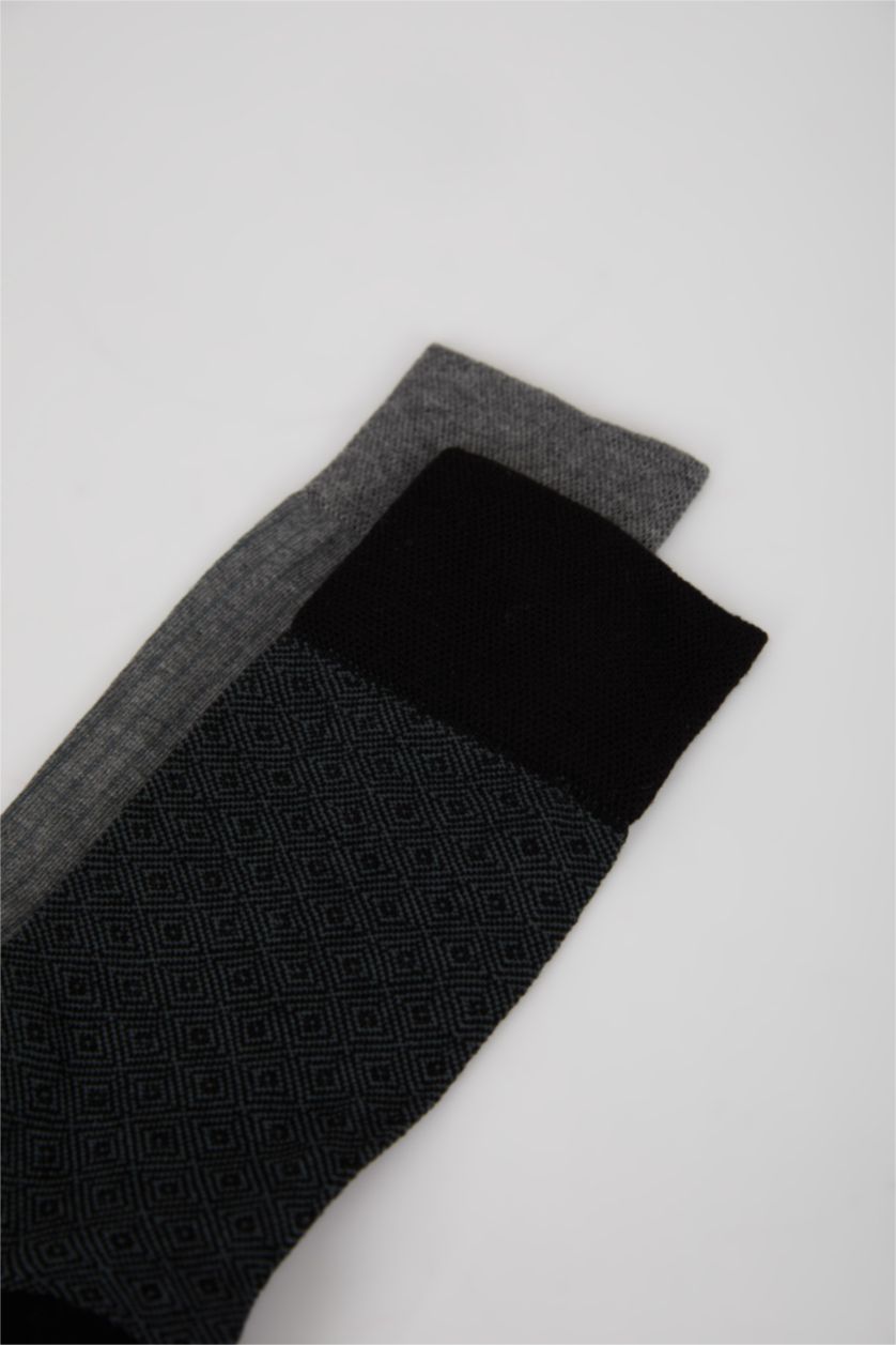 Erkek Karma Erkek Dikişsiz Ultra Soft 2'li Bambu Premium Uzun Çorap