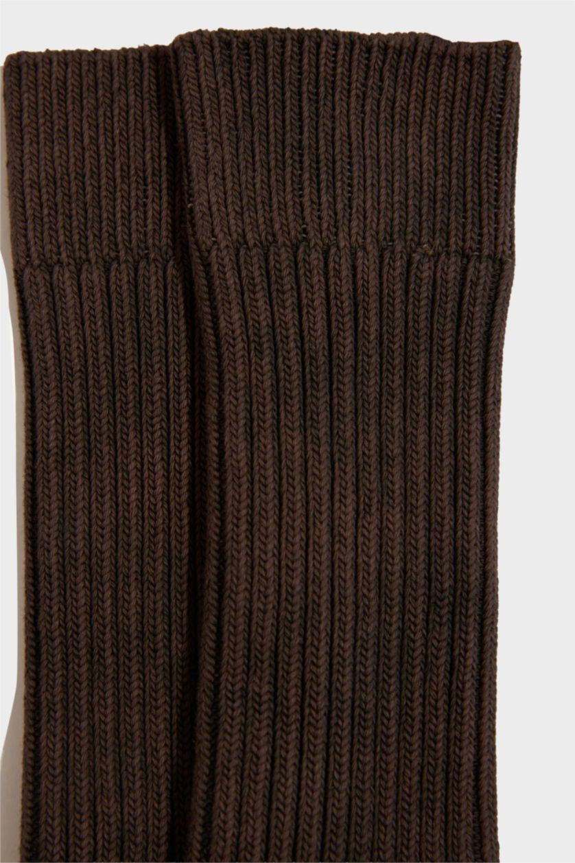 Men Blue Cotton Winter Socks