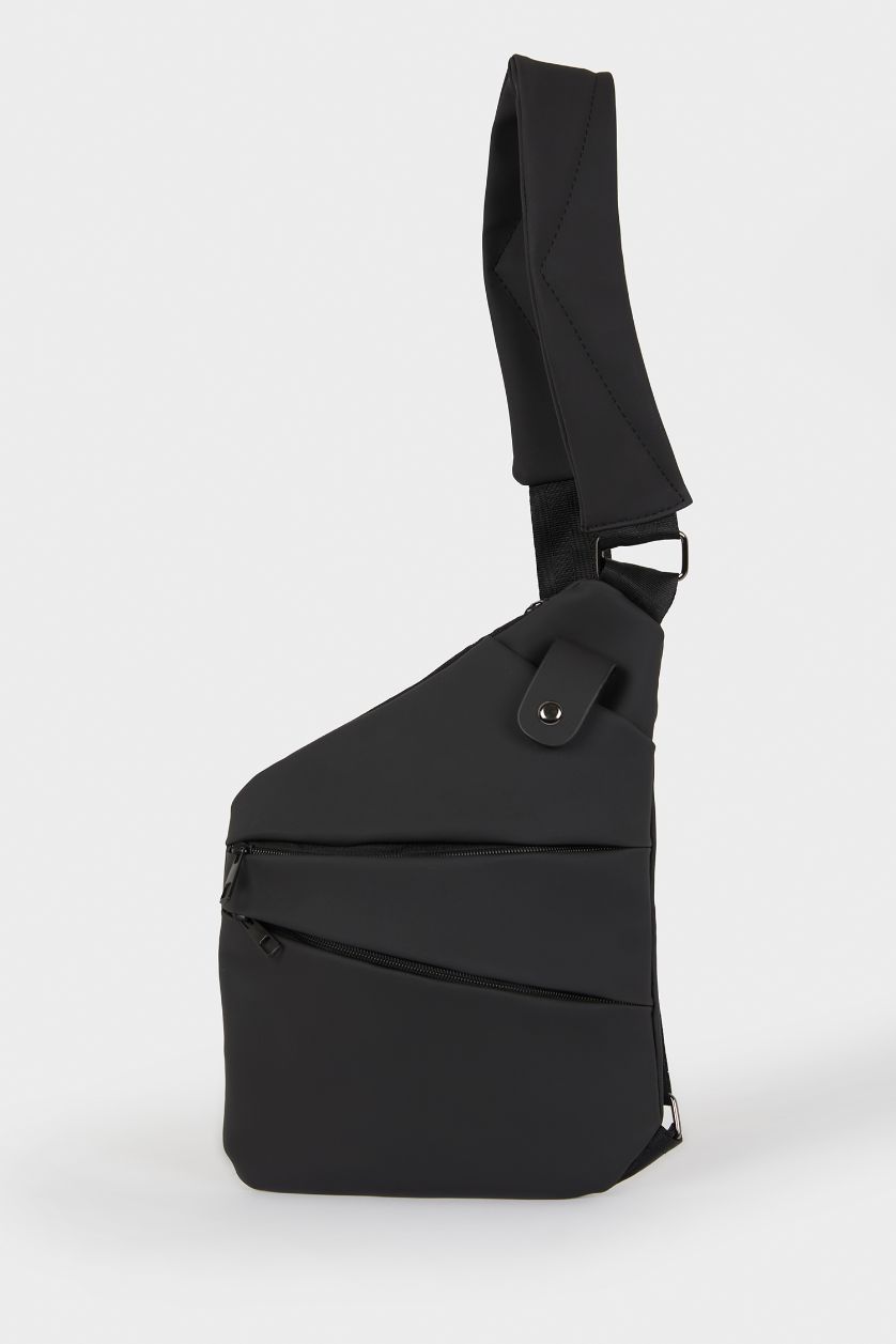 Erkek Siyah Erkek Suni Deri Çapraz Çanta