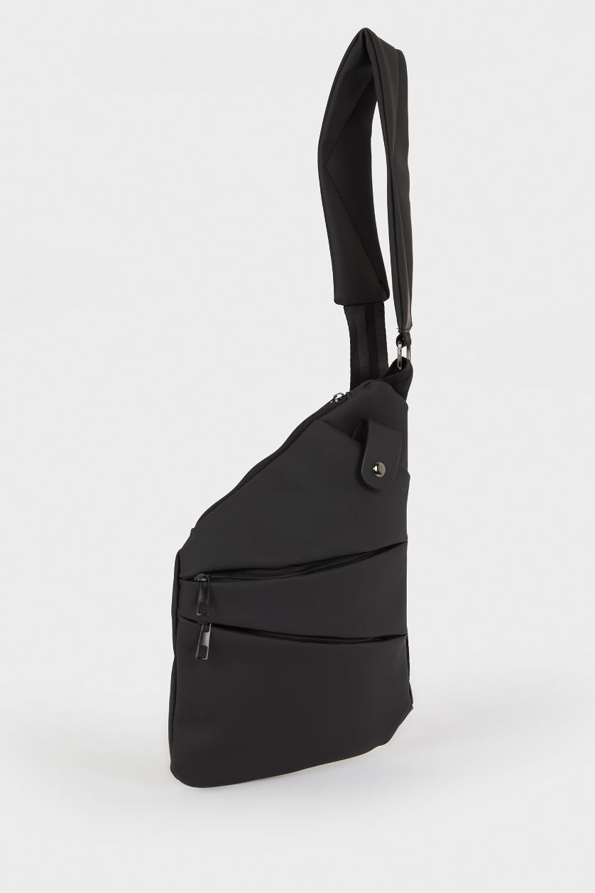 Erkek Siyah Erkek Suni Deri Çapraz Çanta