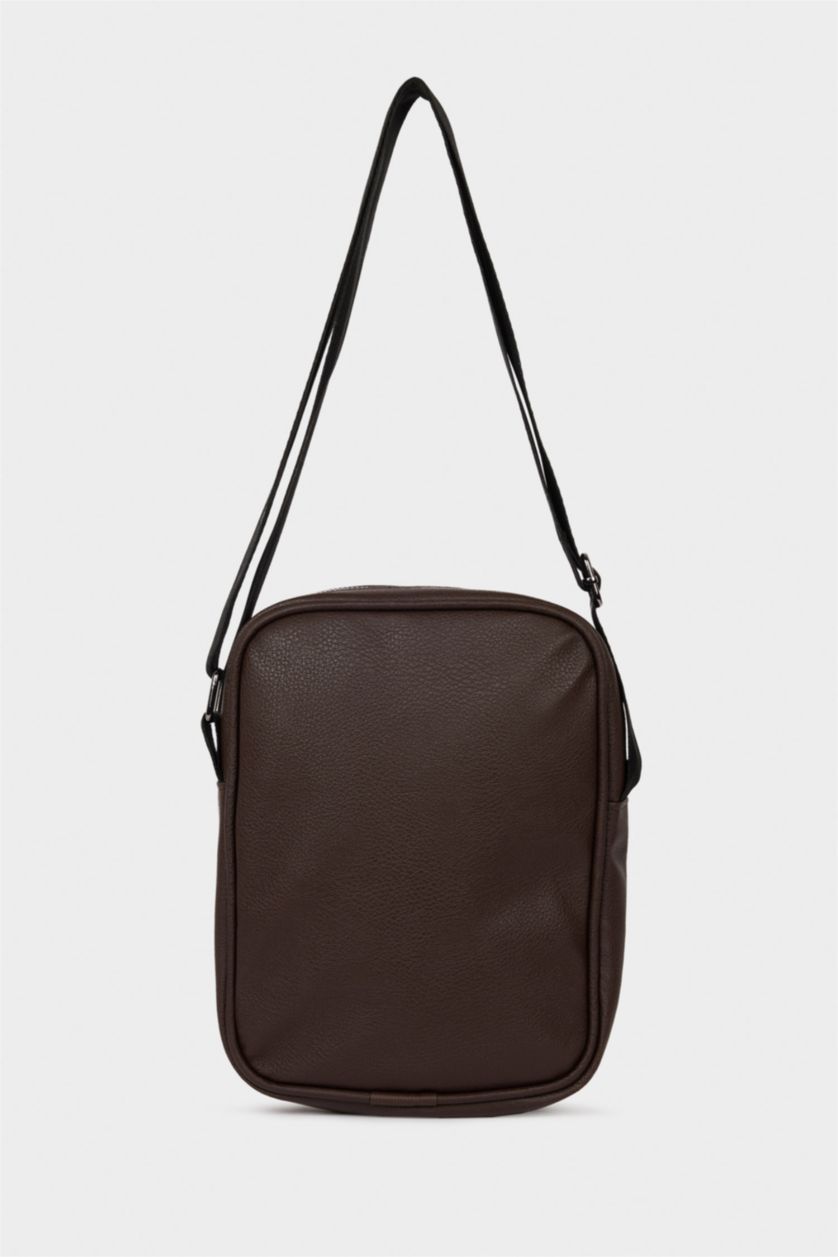 Erkek Kahve Erkek Suni Deri Çapraz Çanta