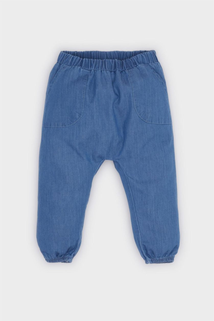 Baby Boy Light Blue Baby Boy Printed T-Shirt Jeans 2 Piece Set