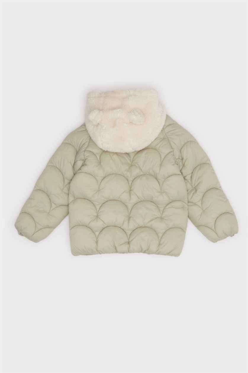 Малыши девочки Светло-зеленый Ветровка для девочек - водонепроницаемая куртка с капюшоном и молнией