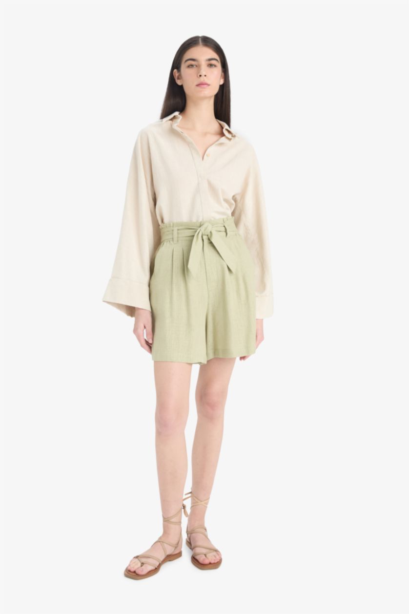 Әйелдерге Жеңіл хаки Шолақ шалбар