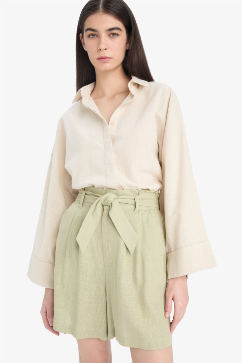 Әйелдерге Жеңіл хаки Шолақ шалбар