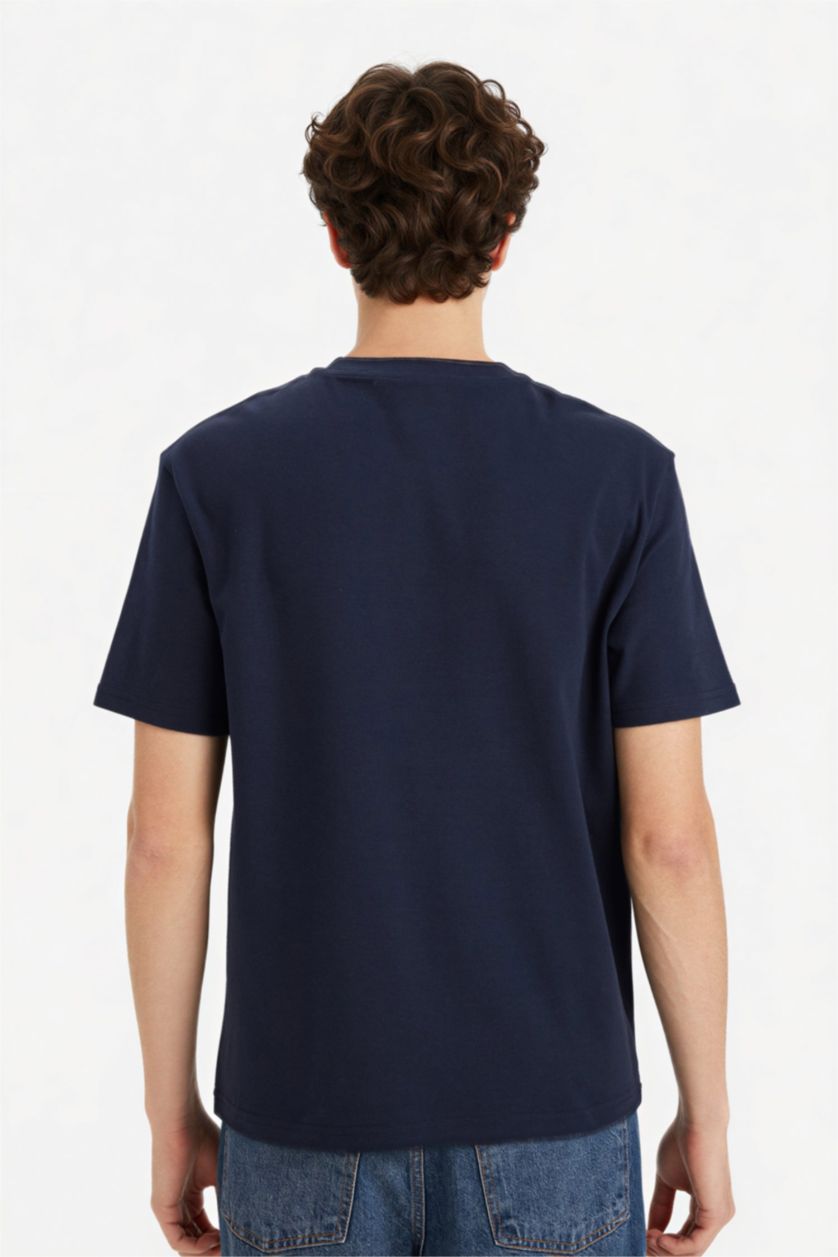 رجال كحلي Man Short Sleeve T-Shirt