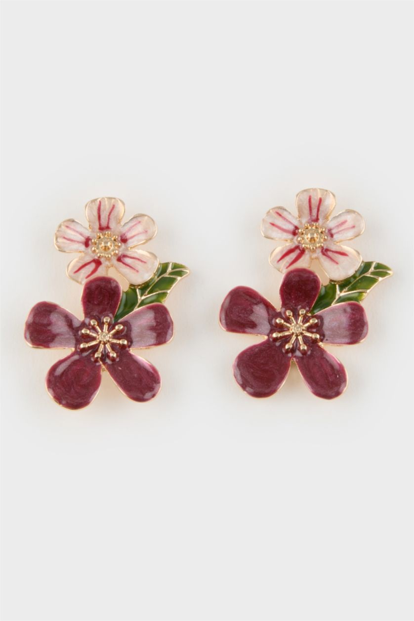 WOMAN MIXED Woman Floral Earrings