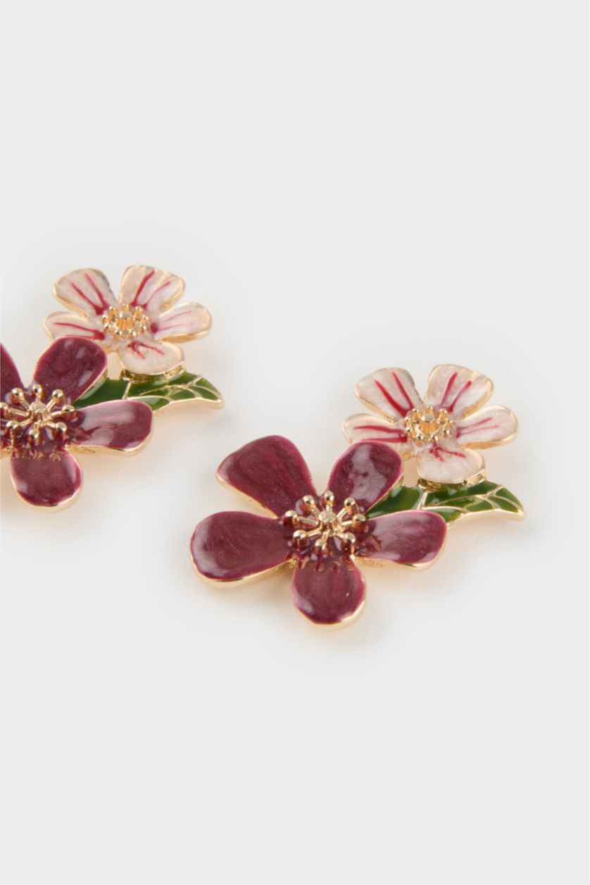 WOMAN MIXED Woman Floral Earrings