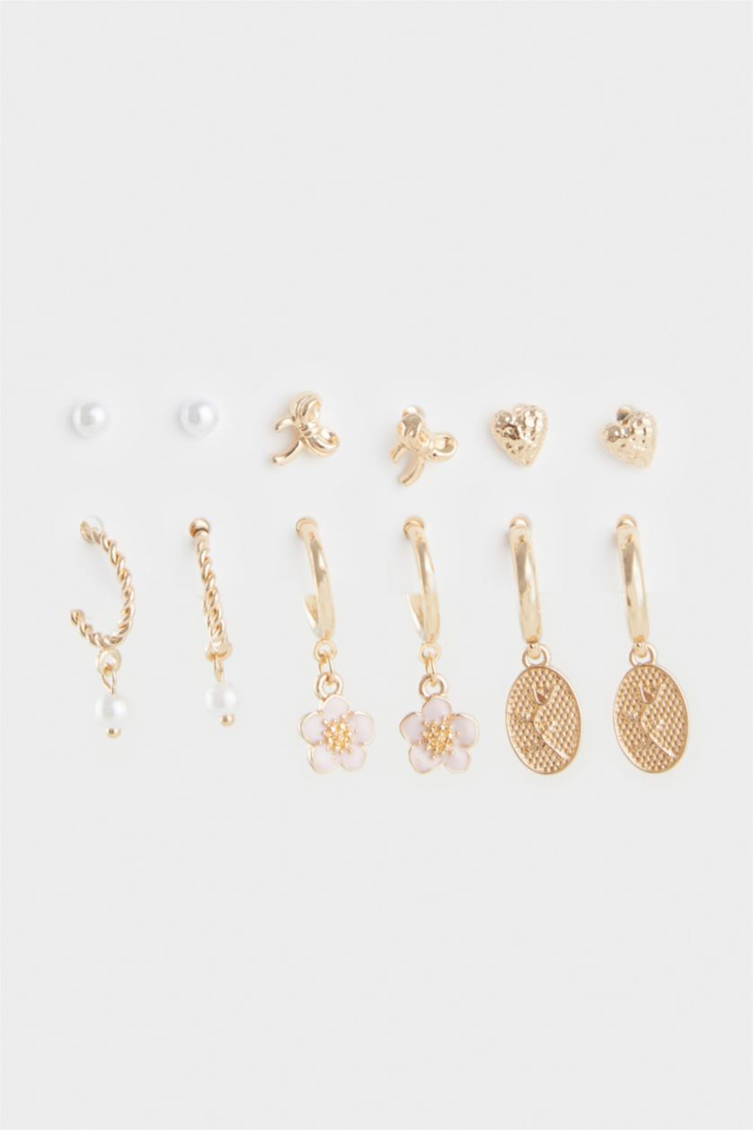 Kadın Karma Kadın 6'lı Gold Küpe