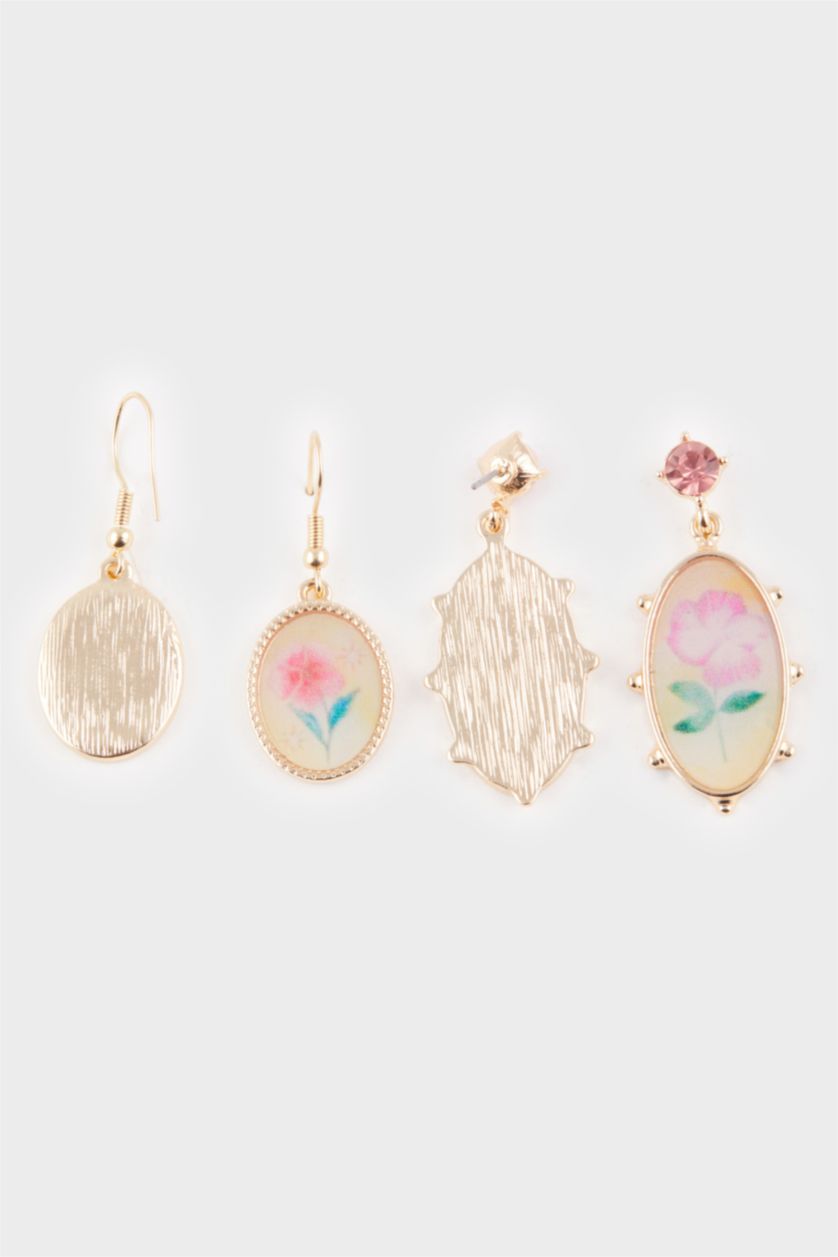 FEMME Karma Lot de 3 paires de Boucles d’oreilles plaque pour femme