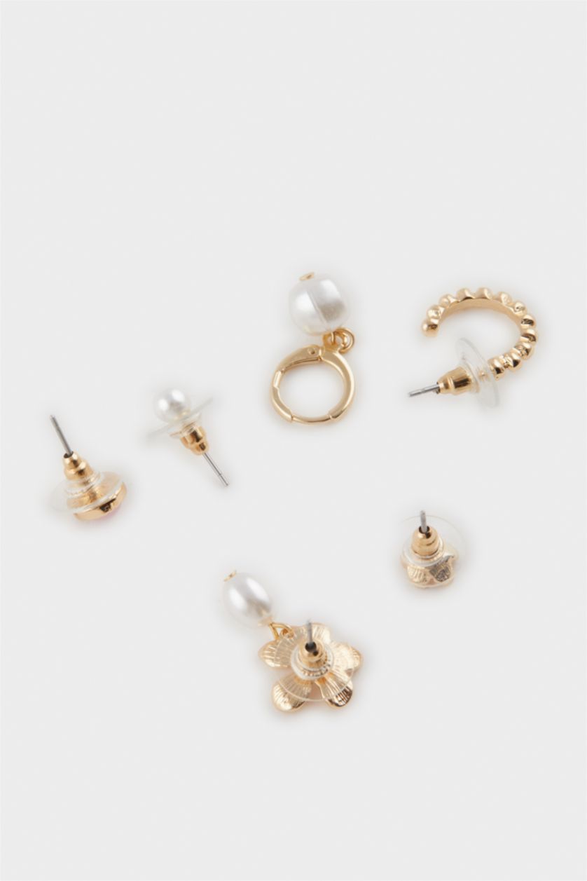 FEMME Karma Lot de 6 paires de Boucles d’oreilles dorées pour femme