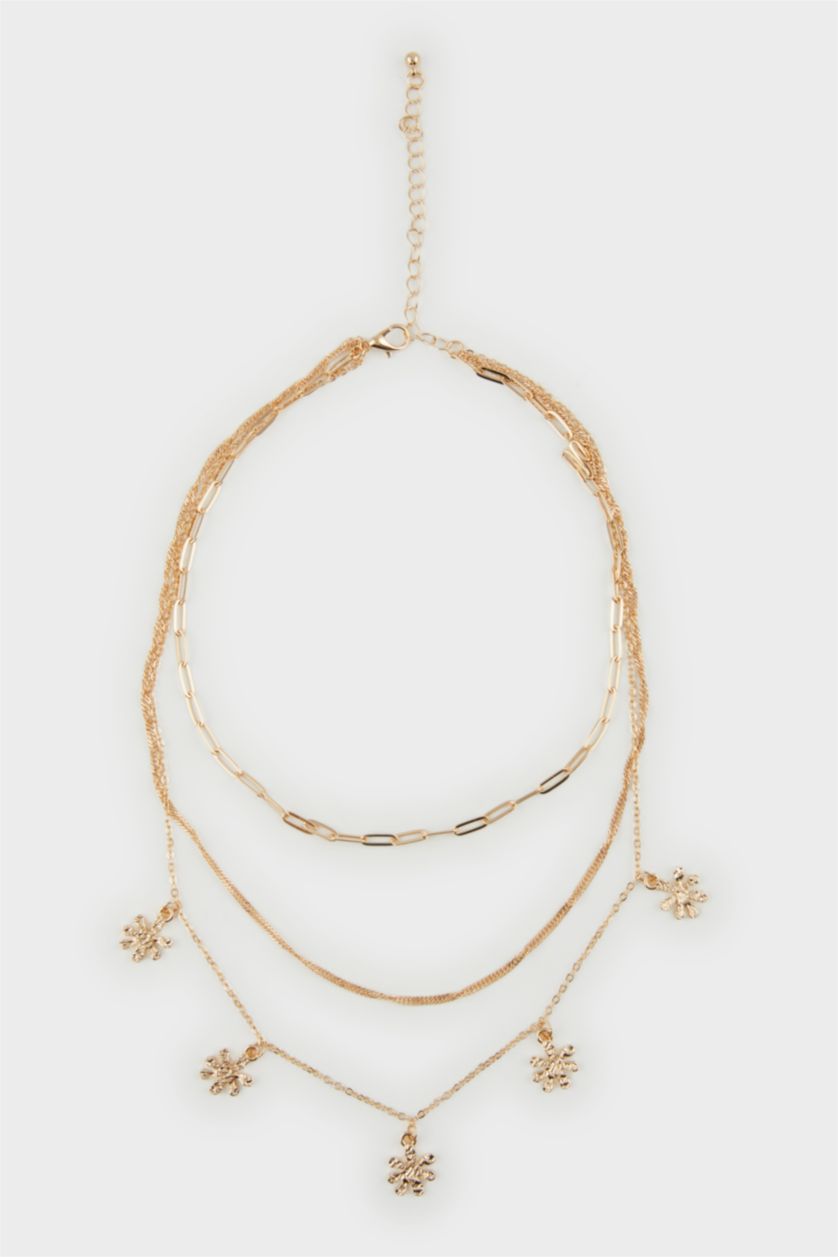 Женщины Золотой Женское потройное золотое колье