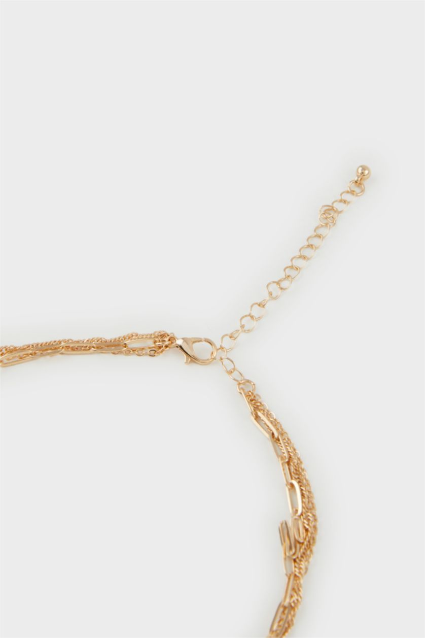 Женщины Золотой Женское потройное золотое колье