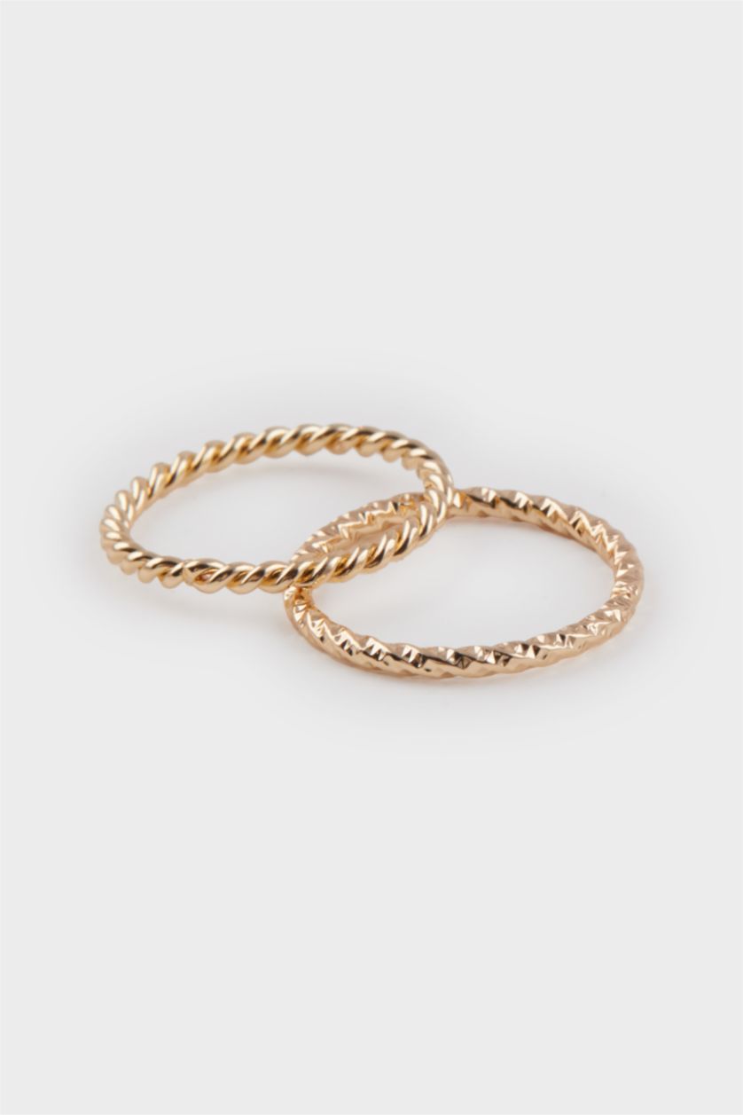 WOMAN MIXED Woman 5 Piece Gold Rings