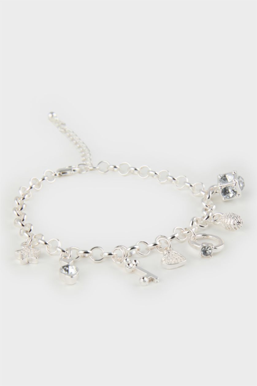 Kadın Karma Kadın Charmlı Silver Bileklik
