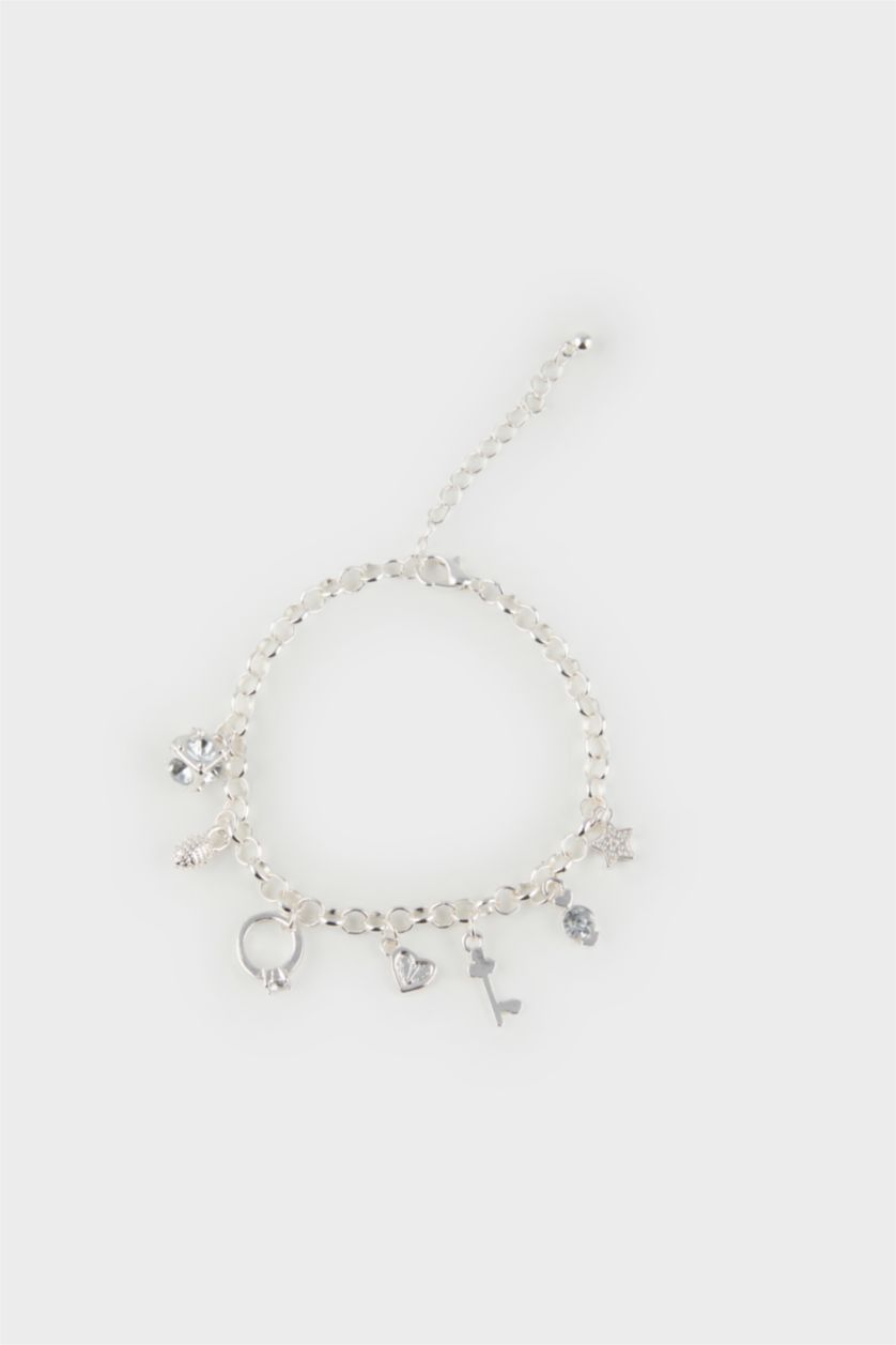 Kadın Karma Kadın Charmlı Silver Bileklik