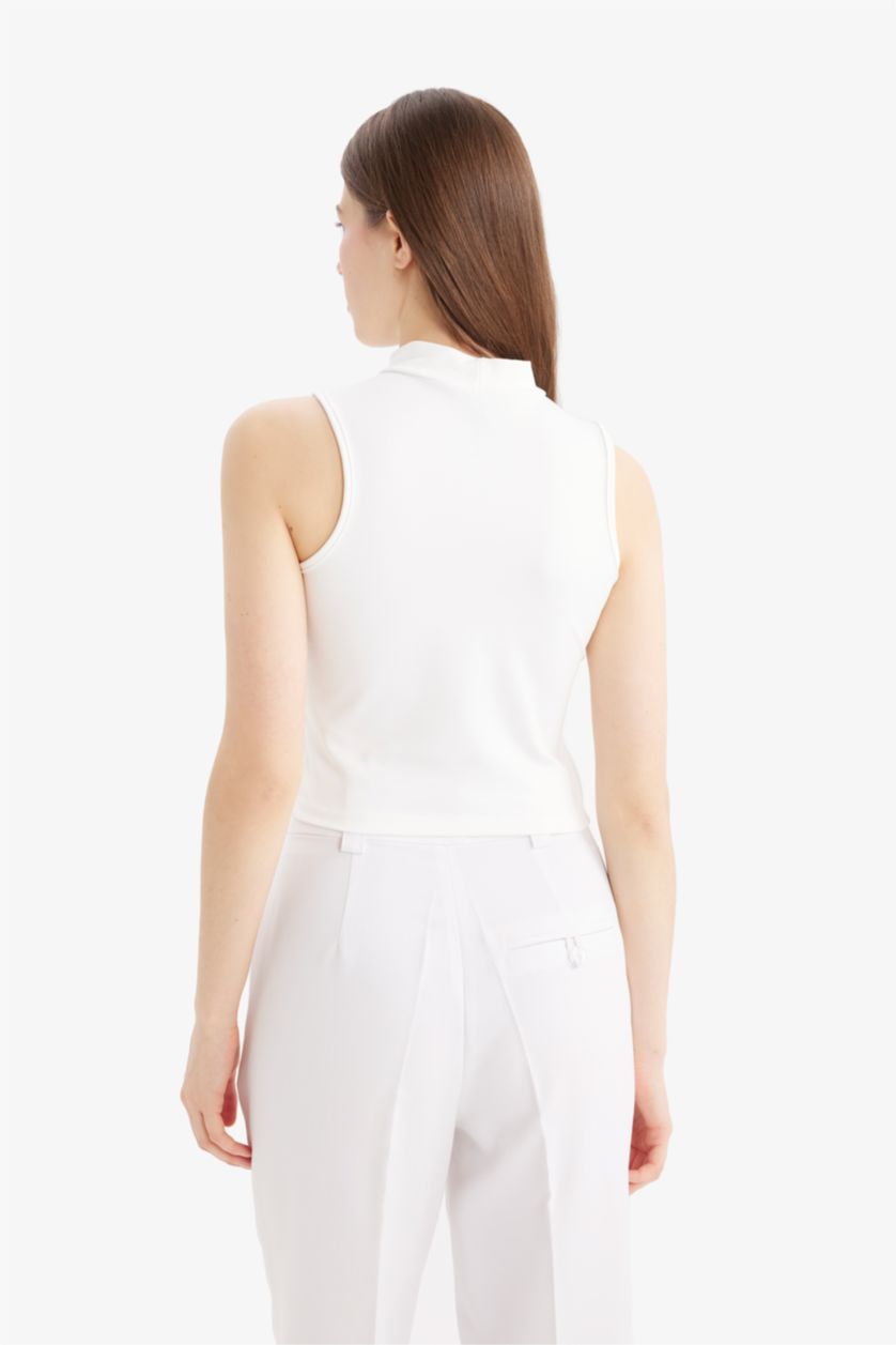 Kadın Ekru Slım Fıt Atlet