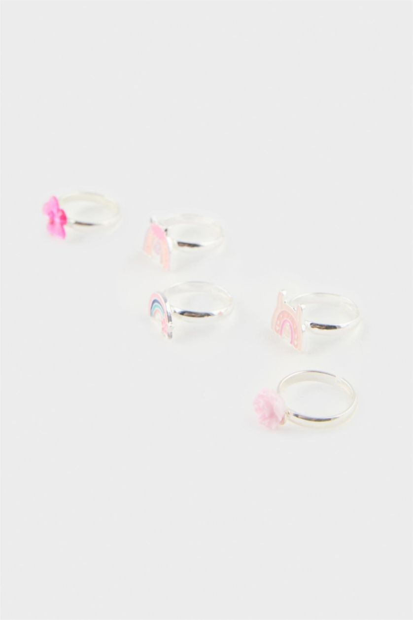 Kız Çocuk - Genç Kız Karma Kız Çocuk 5'li Renkli Yüzük