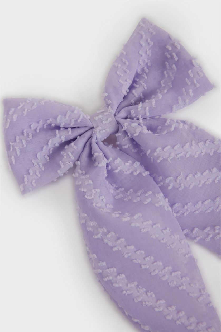 Девочки и подростки Сиреневый Детская заколка с лентой