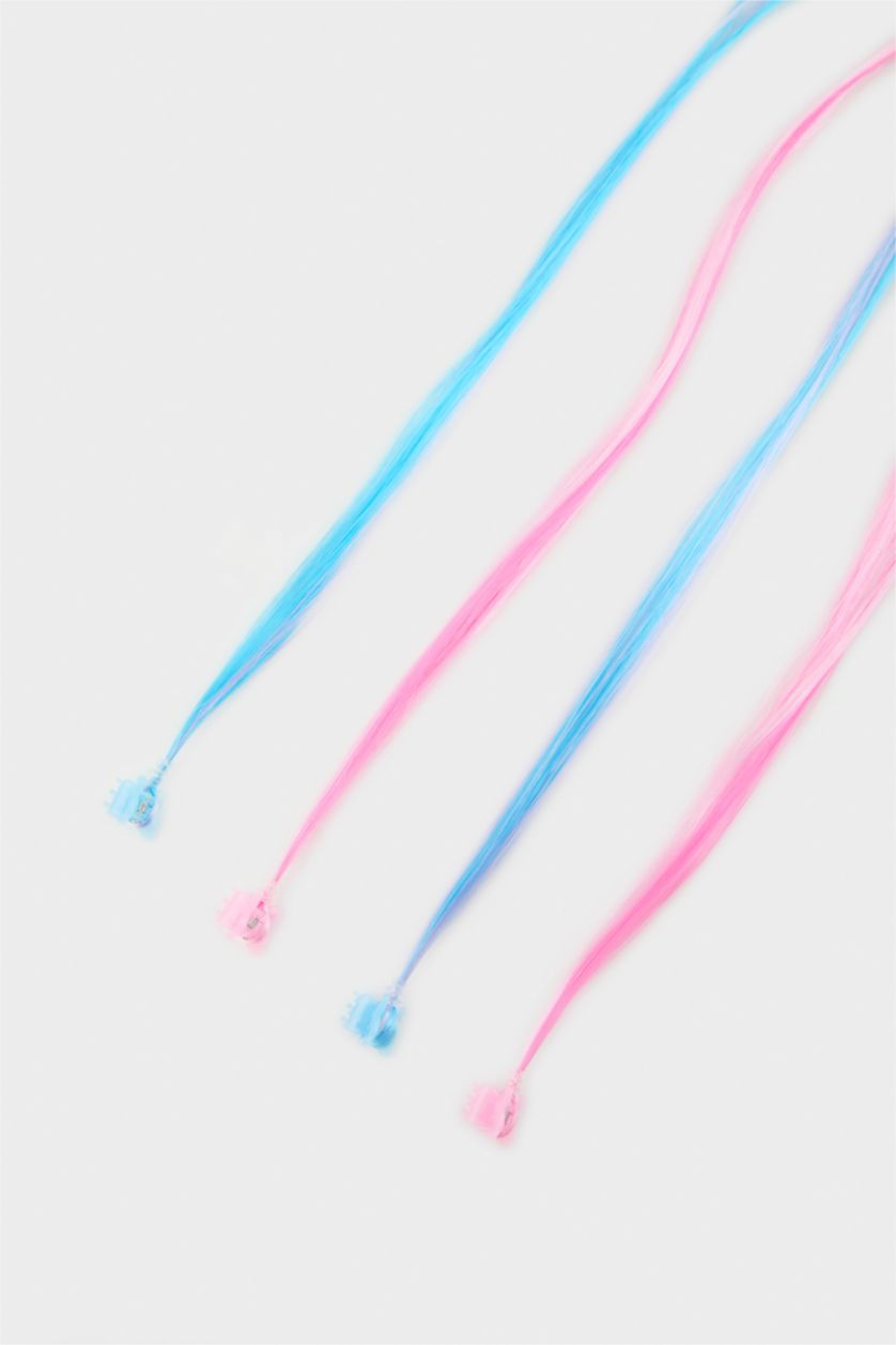 Kız Çocuk - Genç Kız Karma Kız Çocuk 4'lü Renkli Saçlı Mandal Toka