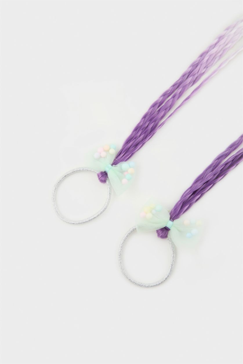 Девочки и подростки Разноцветный Детский набор из 2-х резинок для волос с разноцветными прядями