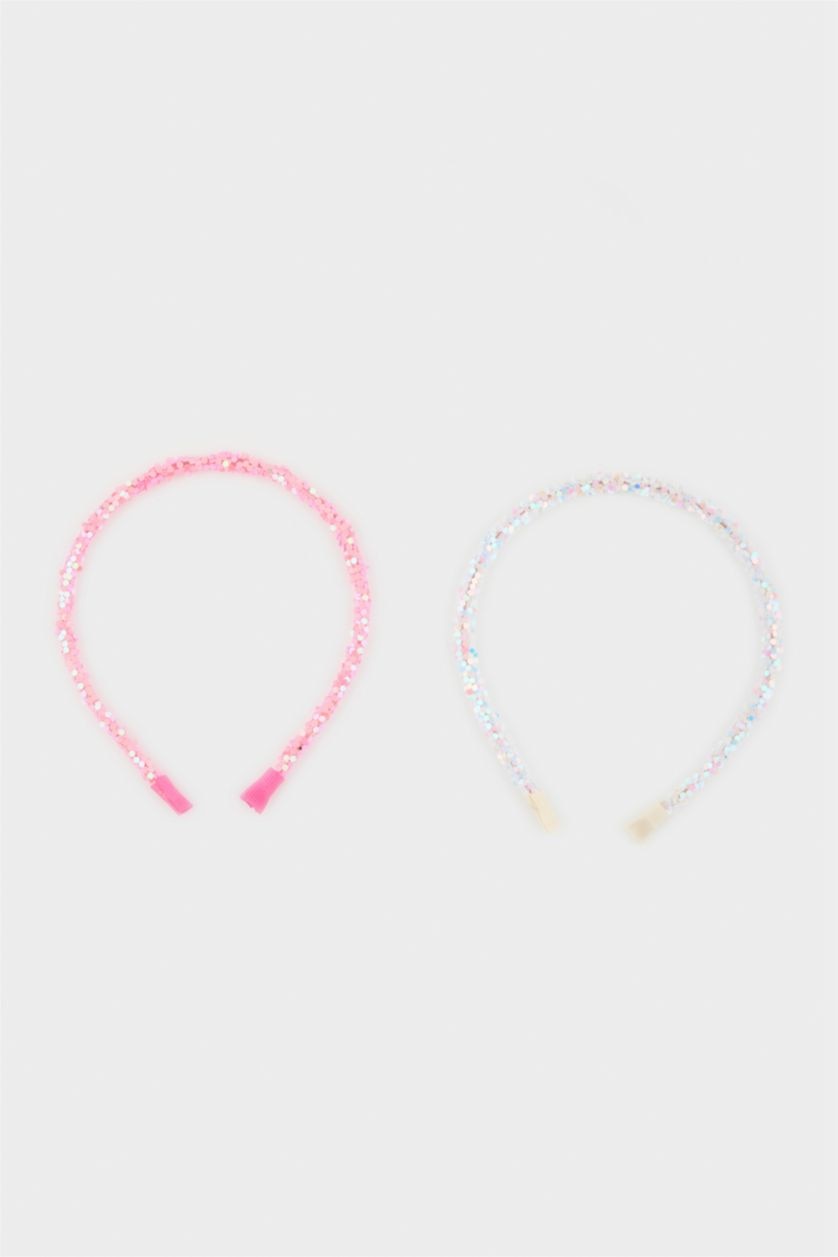 Девочки и подростки Разноцветный Девочковые ободки, комплект из 2-х штук