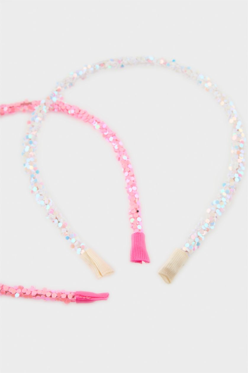 Девочки и подростки Разноцветный Девочковые ободки, комплект из 2-х штук