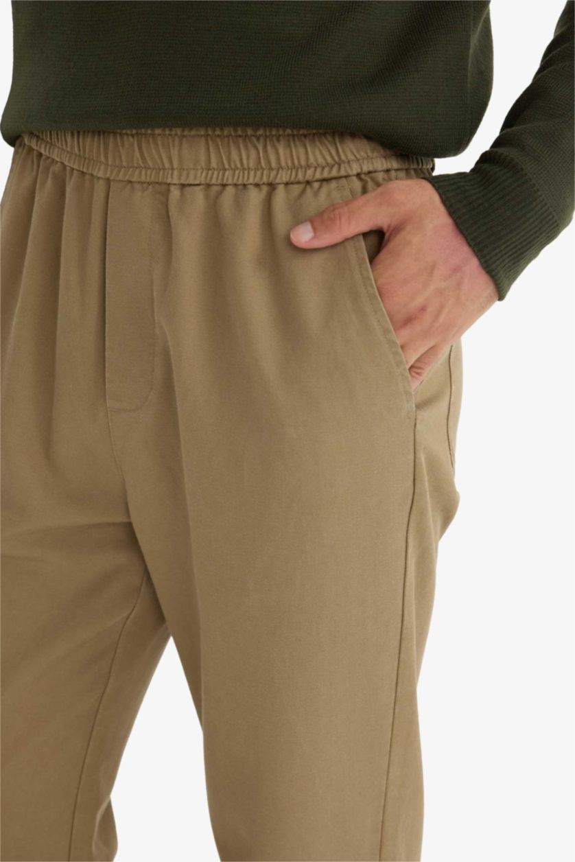 Ерлер ашық қоңыр релакс пішімі мақта/модаль Шалбар