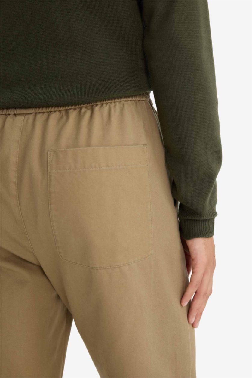 Ерлер ашық қоңыр релакс пішімі мақта/модаль Шалбар