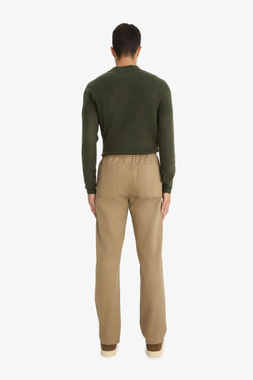 Ерлер ашық қоңыр релакс пішімі мақта/модаль Шалбар