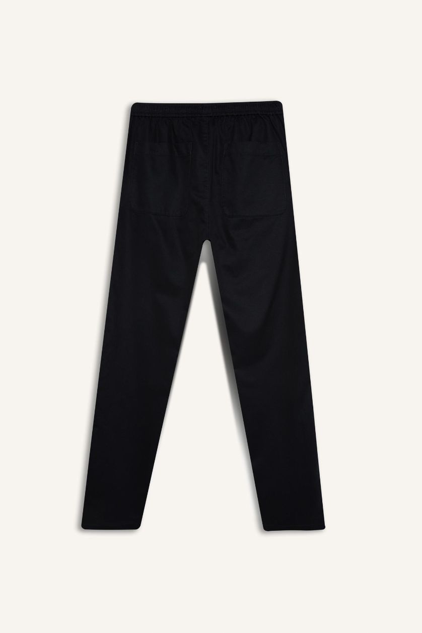 HOMME Marin Pantalon en modal Coupe décontractée