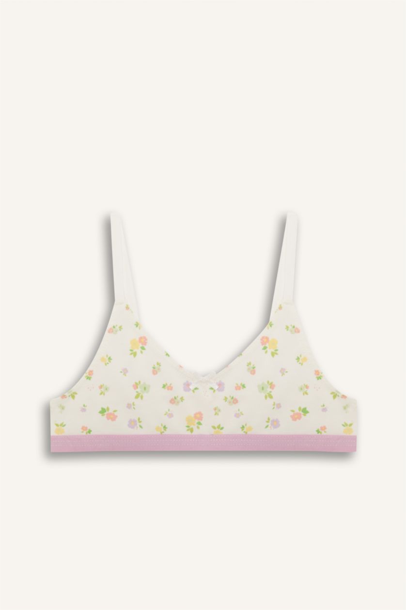 بناتي أصفر فاتح حمالة صدر برا - قطعتين