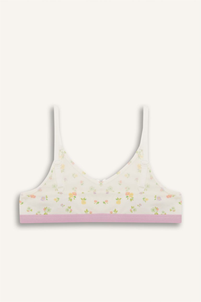 بناتي أصفر فاتح حمالة صدر برا - قطعتين