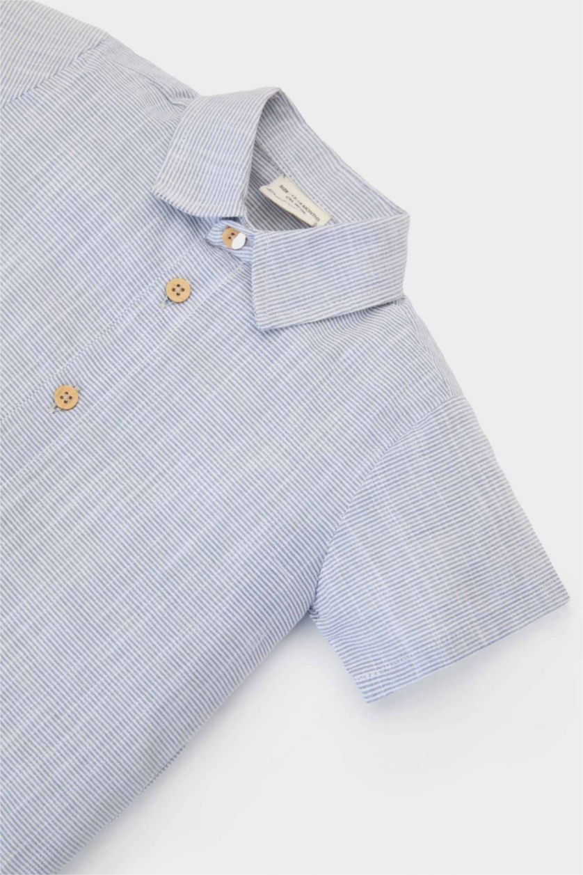 Baby Boy Light Blue Baby Boy Short Sleeve Shirt Shorts 2 Piece Set