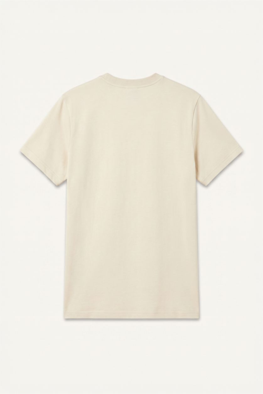 MAN Ecru Regular Fit Short Sleeve T-Shirt