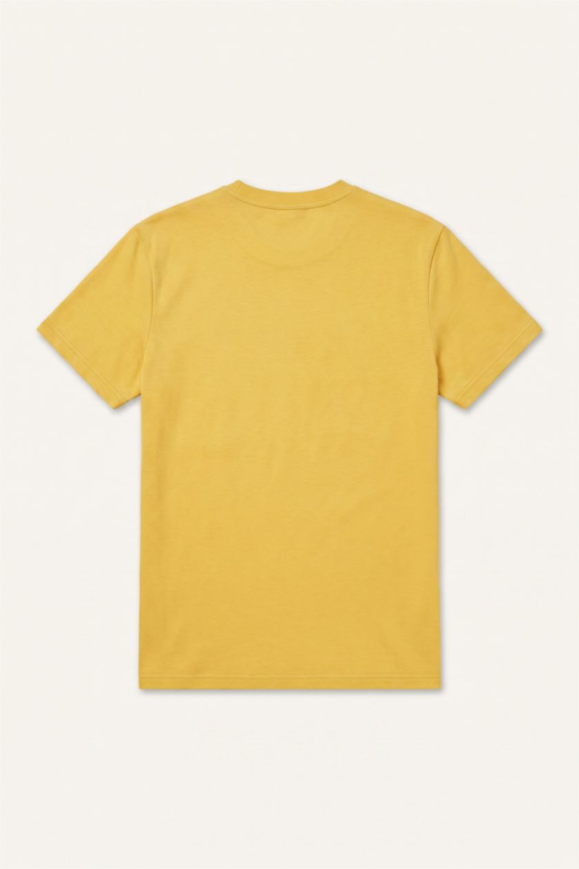 Erkek Açık Sarı Regular Fit Basic Tişört
