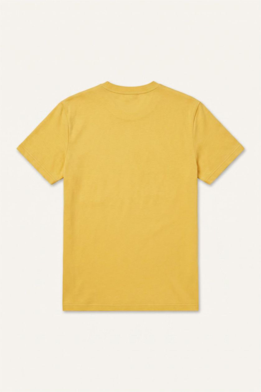 رجال أصفر فاتح Regular Fit Short Sleeve T-Shirt