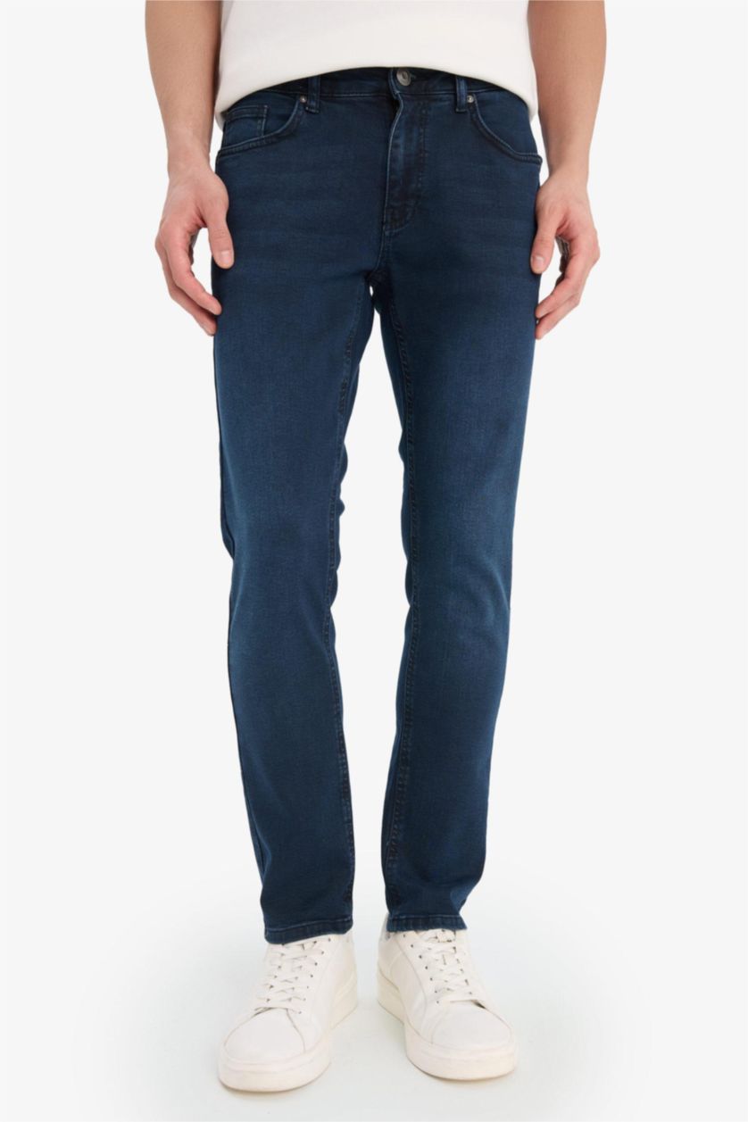 رجال أسود أزرق بنطرون بيدرو سليم فيت بساق ضيق