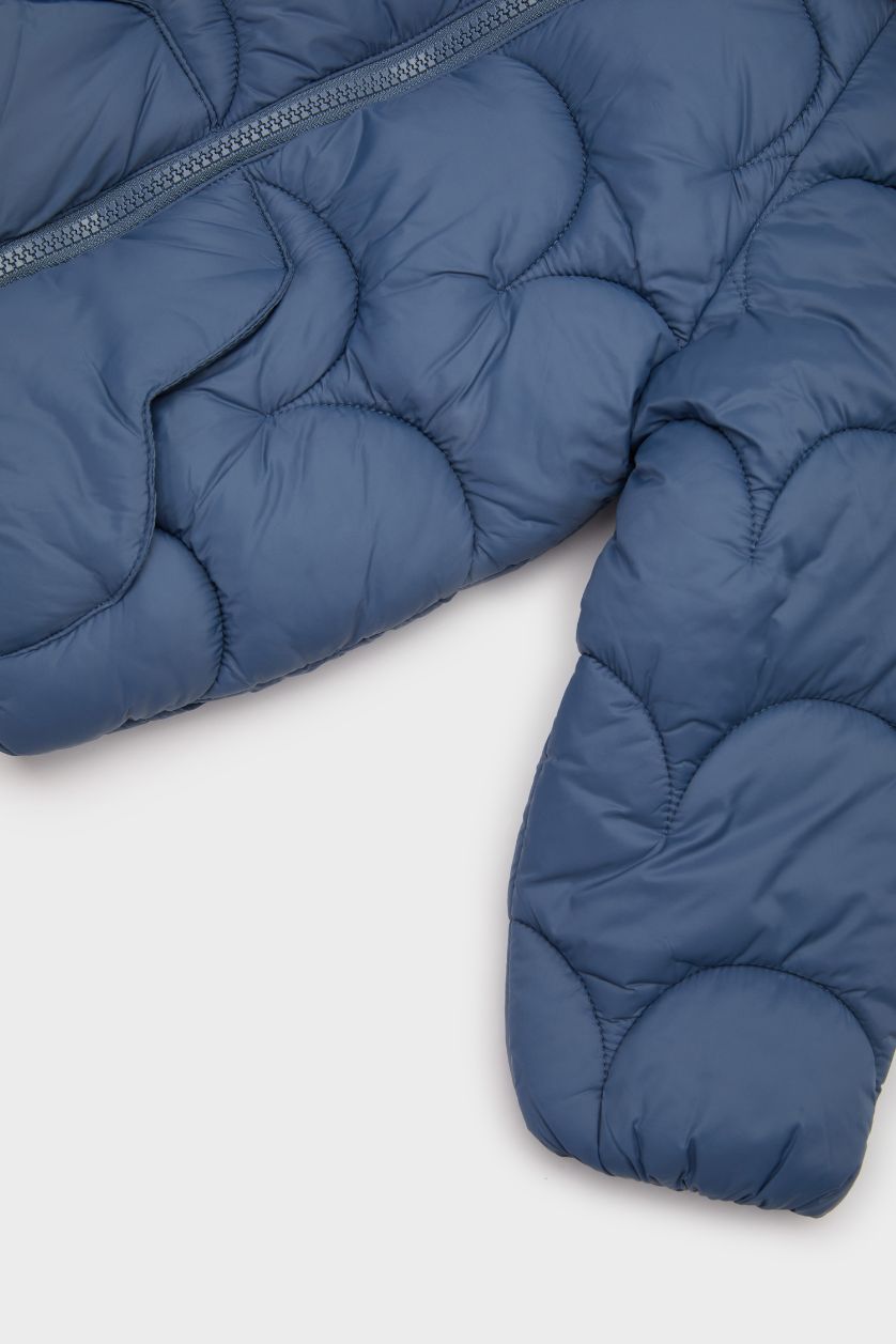 Малыши мальчики Голубрй Куртка с капюшоном для мальчиков