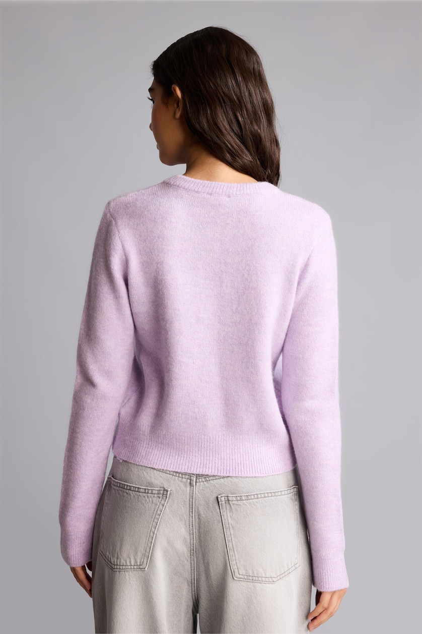 Women Lilac Slim Fit Cardigan