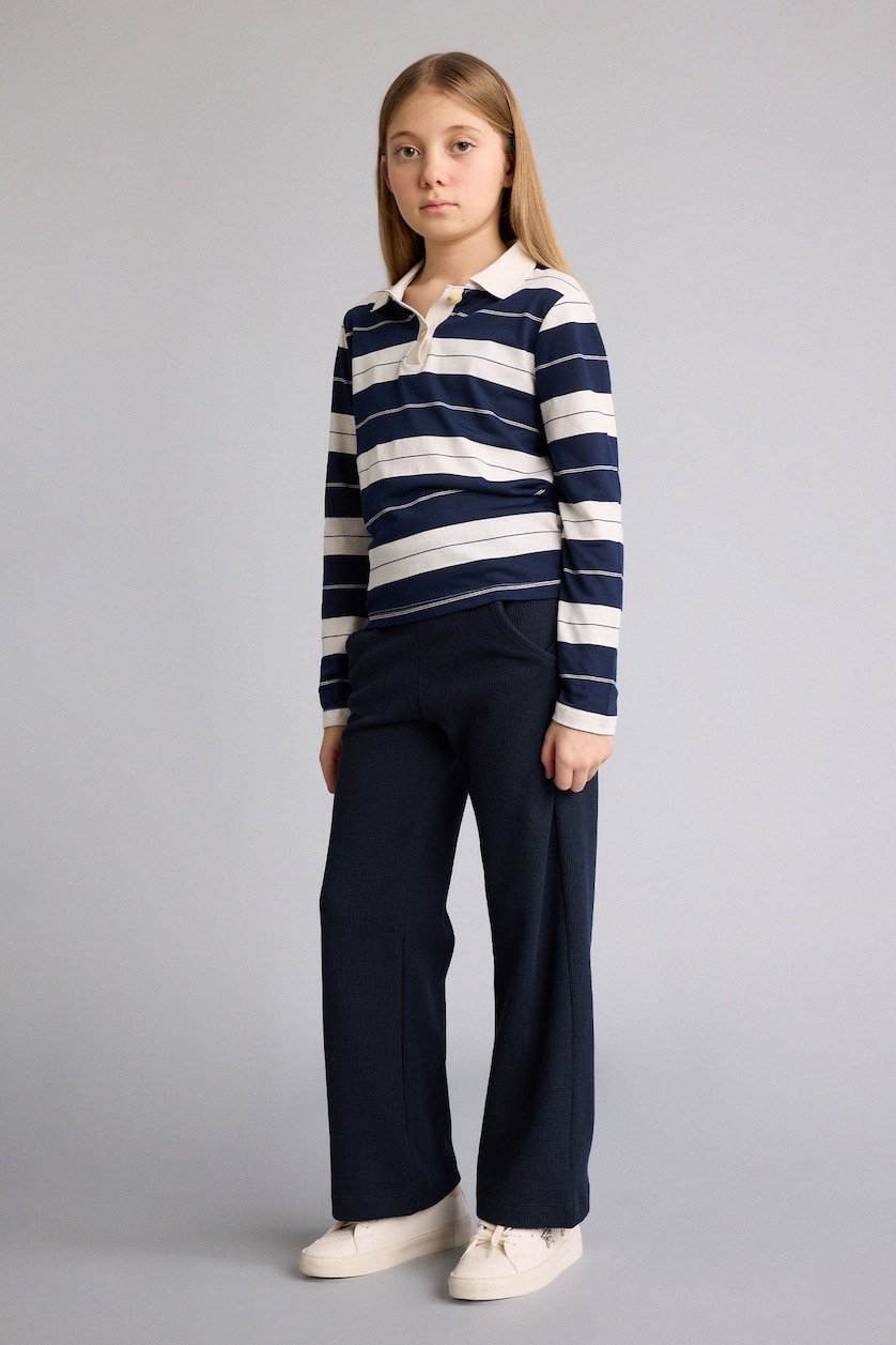 Young Girls - Teen Girls NAVY Wide Leg Trousers
