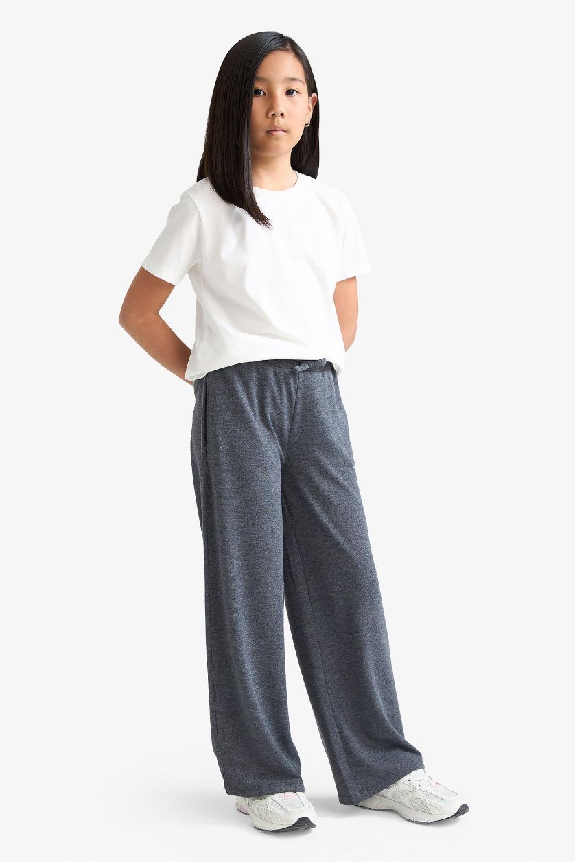 Girls & Teens Anthracite Girl Wide Leg Trousers