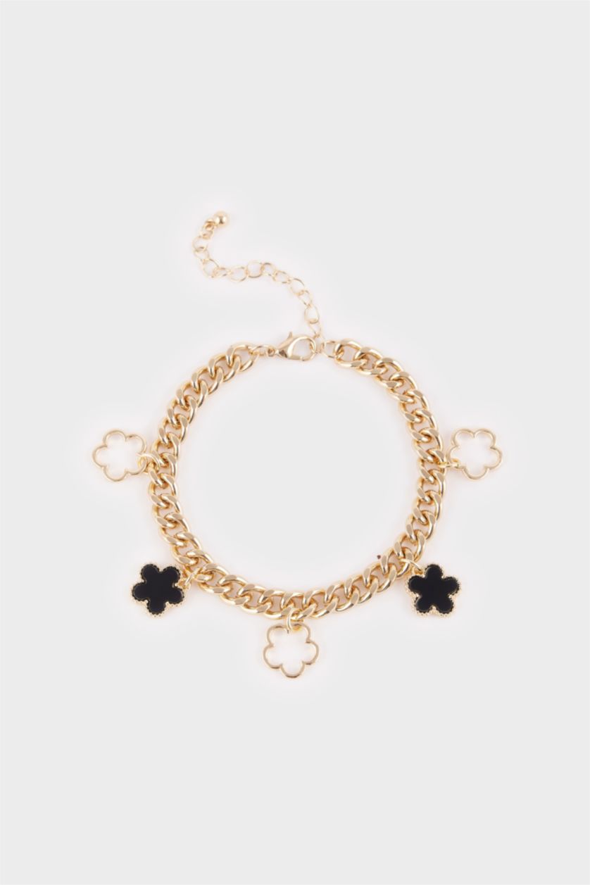 حريمي أسود اسورة حريمي فلورال أسود أبيض