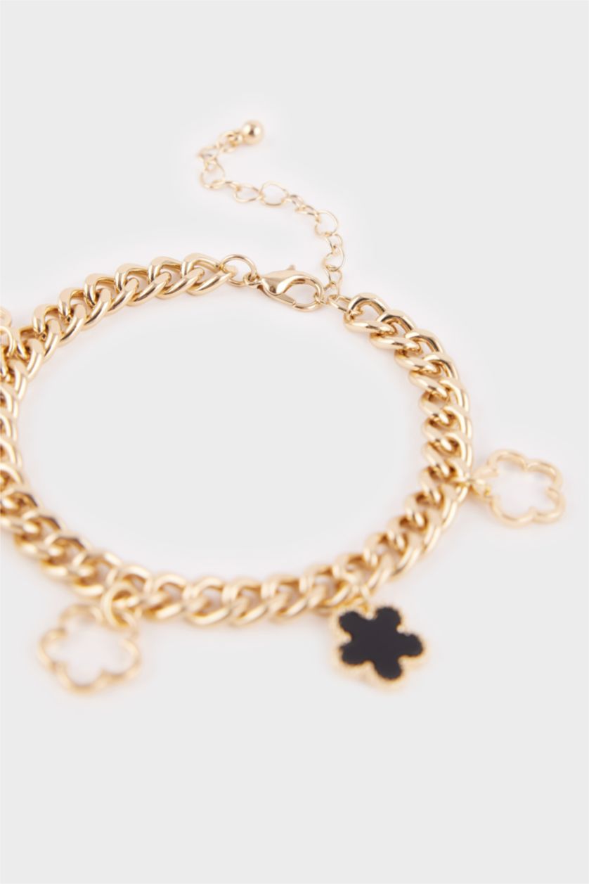 حريمي أسود اسورة حريمي فلورال أسود أبيض