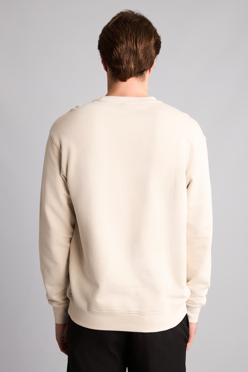 Erkek Taş Uzun Kollu Basic Sweatshirt