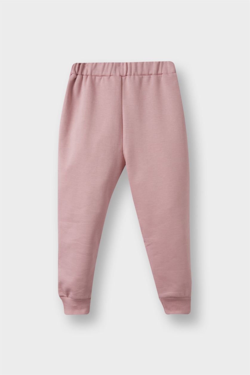 طفلة صغيرة وردي بنطرون بجامة رياضي بناتي قصة عادية